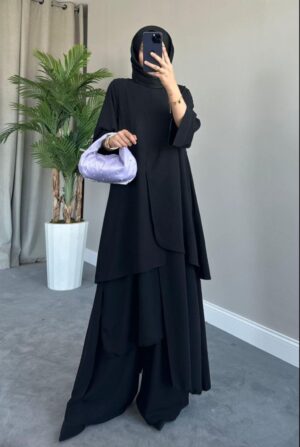 طقم قطعتين أسود
